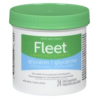 Fleet - Adult Glycerin Suppositories, 24 Each