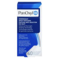 Panoxyl - PM Overnight Spot Patches 40 Clear Hydrocolloid Patches, 40 Each