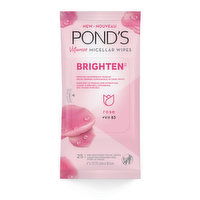 Ponds - Brighten Facial Wipes, 25 Each