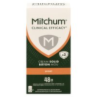 Mitchum - Clinical Efficacy Antiperspirant & Deodorant Cream Solid Sport, 45 Gram