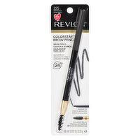 Revlon - ColorStay Brow Pencil - Soft Black, 0.35 Gram