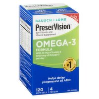 Bausch & Lomb - B&L Preservision Omega 120 Count, 120 Each
