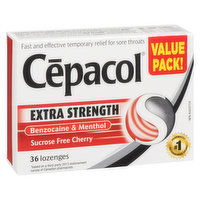 Cepacol - Extra Strength Cherry Lozenges, 36 Each