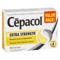 Cepacol - Extra Strength Lozenges Honey Lemon, 36 Each