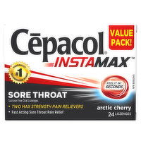 Cepacol - Instamax Sucrose Free Oral Lozenges - Arctic Cherry, 24 Each