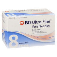 BD - Ultra-Fine Pen Needles Short 8mm 31g, 100 Each