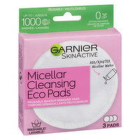 GARNIER - Micellar Cleansing Eco Pads, 3 Each