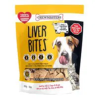 Chewmasters - Dog Treats, Liver Bites, 454 Gram