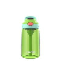 Contigo - Kids 14OZ Cool Lime with Jade Vine Cleanable Water Bottle, 14 Ounce