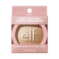 ELF - Halo Glow Silky Powder Highlighter -Prosecco Poppin, Champagne Gold, 4.5 Gram