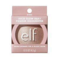 ELF - Halo Glow Silky Powder Highlighter -  Blush Money, Rose Gold, 4.5 Gram