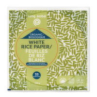 King Soba - White Rice Paper Organic, 200 Gram