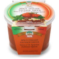 Zaras Pasta - Spicy Italian Sausage Sauce, 500 Millilitre