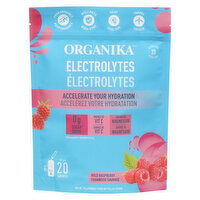 ORGANIKA - Electrolytes Powder Sachets, Wild Raspberry, 20 Each