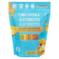 Organika - Electrolytes Powder Sachets, Pineapple Passion, 20 Each