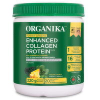 Organika - Enhanced Collagen Protein Power Greens, 220 Gram