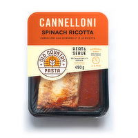 Old Country Pasta - Cannelloni Spinach & Ricotta Heat & Serve, 450 Gram