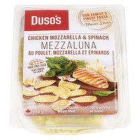 Dusos - Mezzaluna Chicken Mozzarella & Spinach, 250 Gram