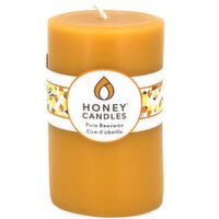 Honey Candles - Pure Beeswax 5in Pillar Candle, 1 Each