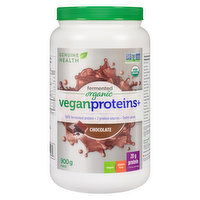 Genuine Health - Fermented VeganProteins+ Chocolate, 900 Gram