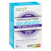 GENUINE HEALTH - Advanced Gut Health probiotic 50 billion CFU daily care, 30 Each