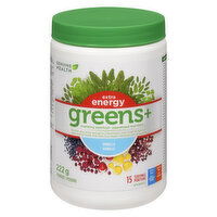 GENUINE HEALTH - Greens+ Extra Energy Superfood Powder, Vanilla, 222 Gram