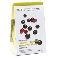 Dufflet - Small Indulgences Dark Chocolate Cran/Blueberries, 180 Gram