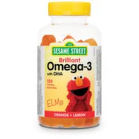 Webber naturals - Sesame Street Brilliant Omega 3 Gummies, 120 Each