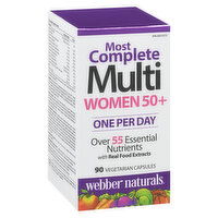 Webber Naturals - Women 50+ Most Complete Multi Vitamin, 90 Each