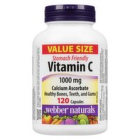 Webber Naturals - Vitamin C Calcium Ascorbate 1000 mg, Value Size, 120 Each