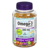 Webber Naturals - Easy Swallow Mini Omega-3 300mg, 220 Each