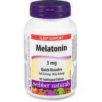 Webber naturals - Melatonin 3mg