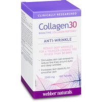 Webber Naturals - Collagen30, Anti-wrinkle, 180 Each