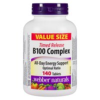 Webber Naturals - B100 Complex Timed Release, Value Size, 140 Each