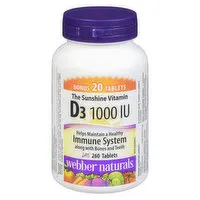 Webber naturals - Vitamin D3 1000 IU