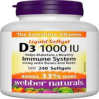 Webber Naturals - Vitamin D3 1000 IU, 240 Each