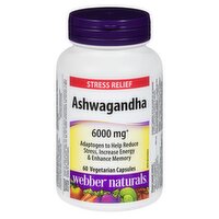 Webber Naturals - Ashwagandha 6000 mg, 60 Each