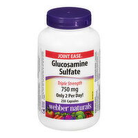 Webber Naturals - Webber Glucosamine Sulfate Trpl Strng, 250 Each