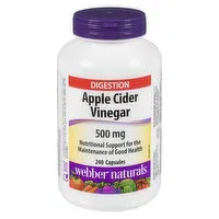 Webber naturals - Apple Cider Vinegar 500mg, 240 Each