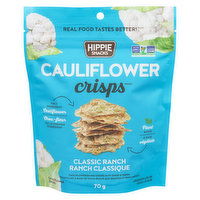 HIPPIE SNACKS - Cauliflower Crisps Classic Ranch, 70 Gram