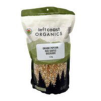 Left Coast - Organic Popcorn Kernals, 1.3 Kilogram