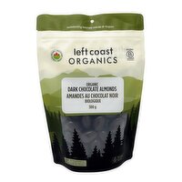 left coast - Organic Chocolate Almonds, 300 Gram