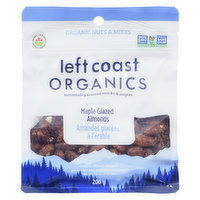 Left Coast - Almonds Maple Glazed Organic, 200 Gram