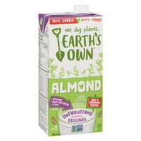 Earth's Own - Almond Fresh Beverage Unsweetened Original, 946 Millilitre