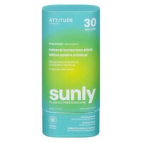 ATTITUDE - Sunly Sunscreen Stick SPF30 Unscented, 60 Gram