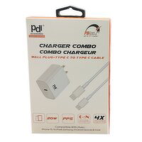 Pdi - Charger Combo 20W Wall Plug + C Cable, 1 Each
