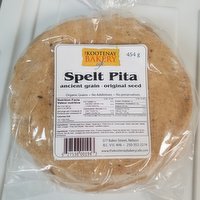 Kootenay Bakery - Spelt Pita, 454 Gram