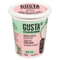 Gusta Cuisine - Yogurt Cauliflower Coconut Milk Vegan Plain, 650 Gram