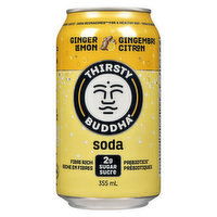 Thirsty Buddha - Soda Ginger Lemon, 355 Millilitre