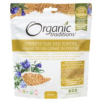 Organic Traditions - Sprouted Flax Seed Powder, 227 Gram